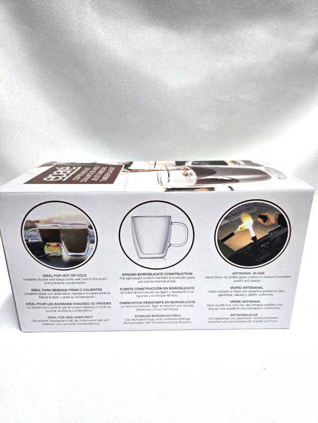 12 oz Glass Coffee Mugs - Set of 2 - photo 5