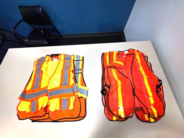 High Visibility Safety Vests - Orange & Yellow
