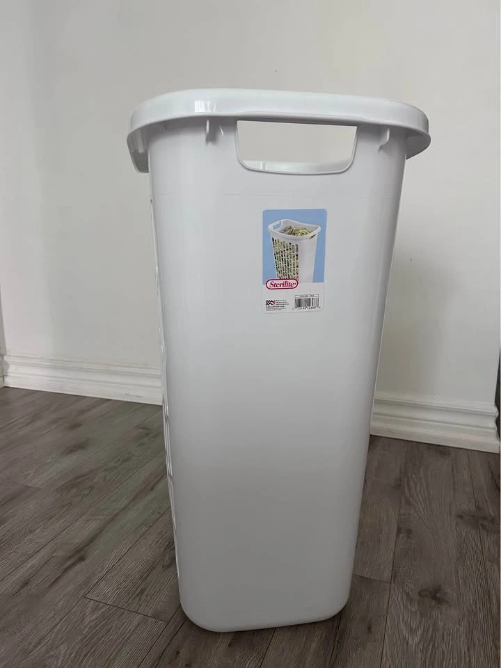 Sterilite White Tall Laundry Hamper - photo 2