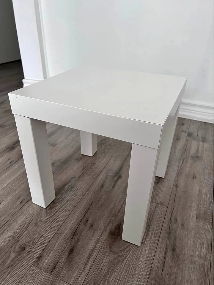 White IKEA Lack Side Table