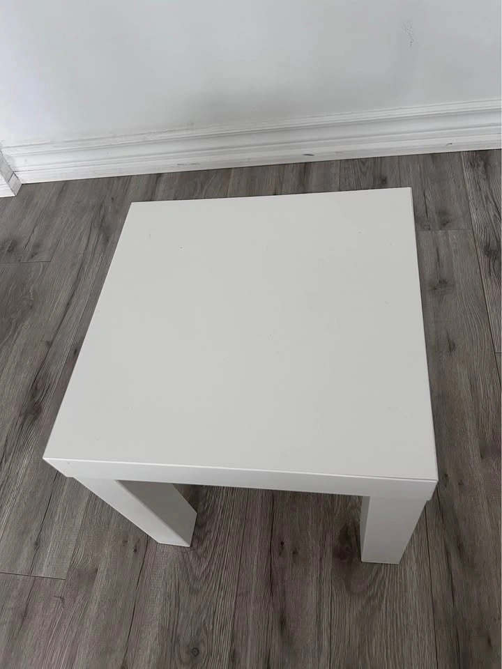 White IKEA Lack Side Table - photo 2