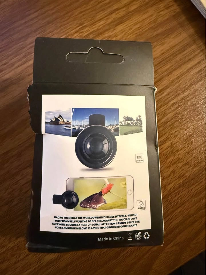 0.45X Phone Lens Clip-on Super Wide Angle Macro Kit - photo 4