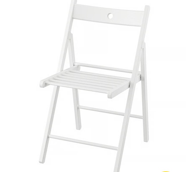FRÖSVI Folding white chair with cushion - photo 3
