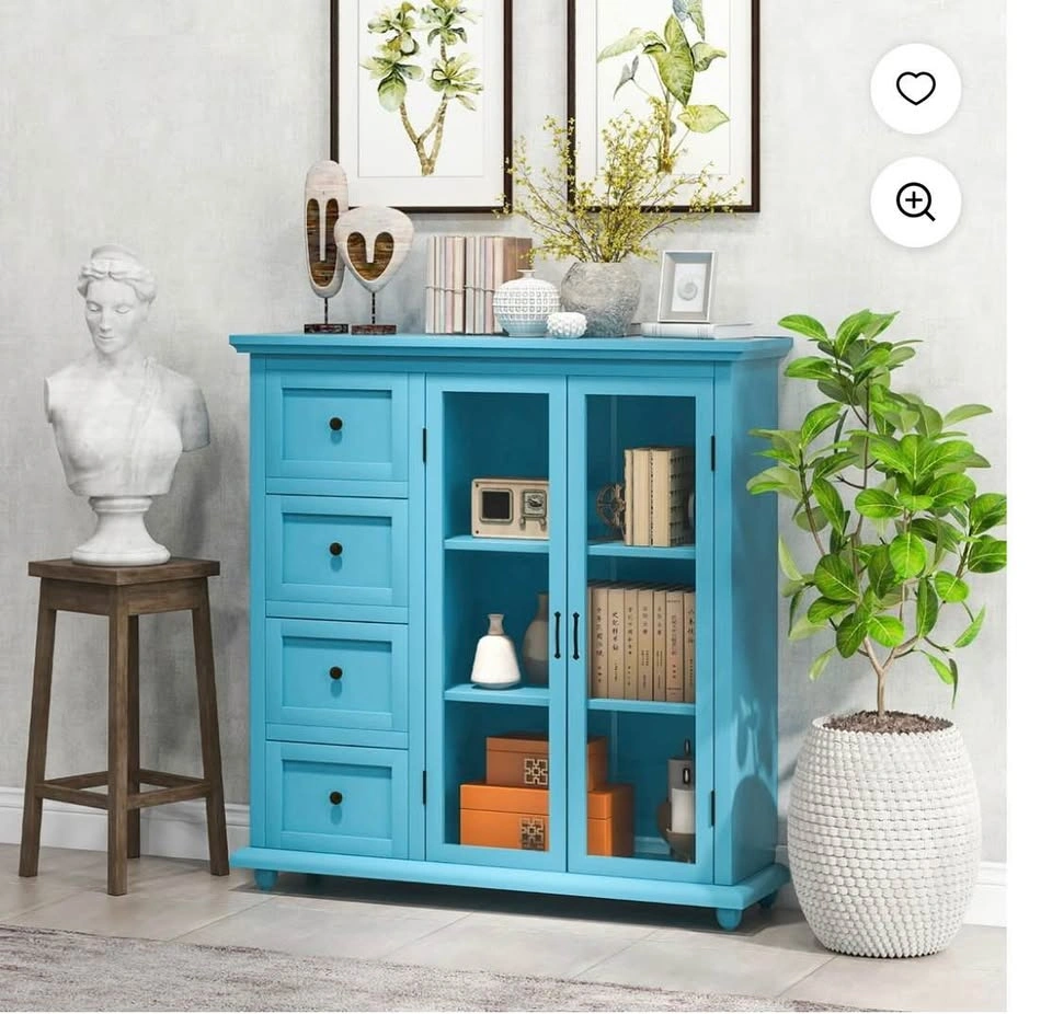 Blue Buffet Sideboard Cabinet - Brand New - photo 5