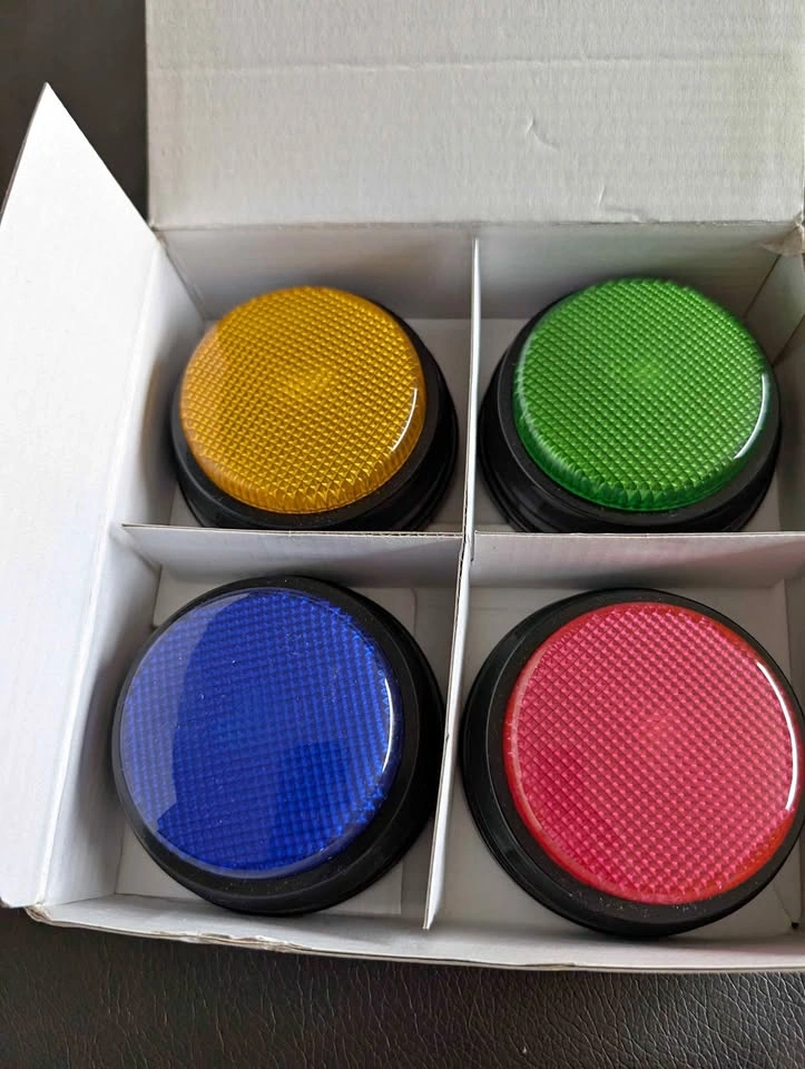 Dog Training Lot - Buttons, Clicker, Treat Dispenser