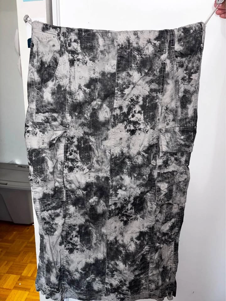 Grey Cargo Skirt