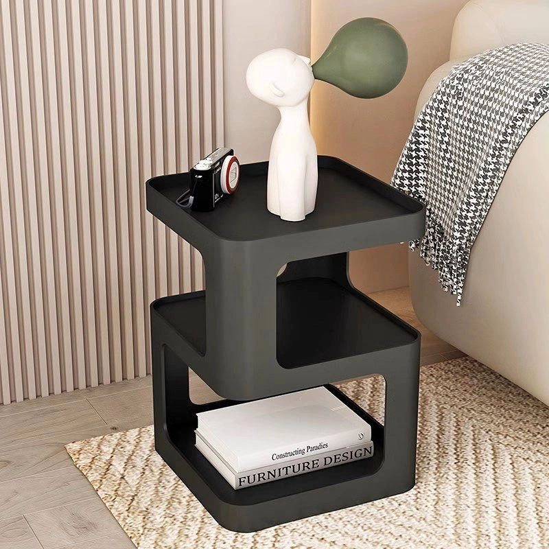 Brand New Zhtao Bedside Table - Nordic Style Iron Storage Rack