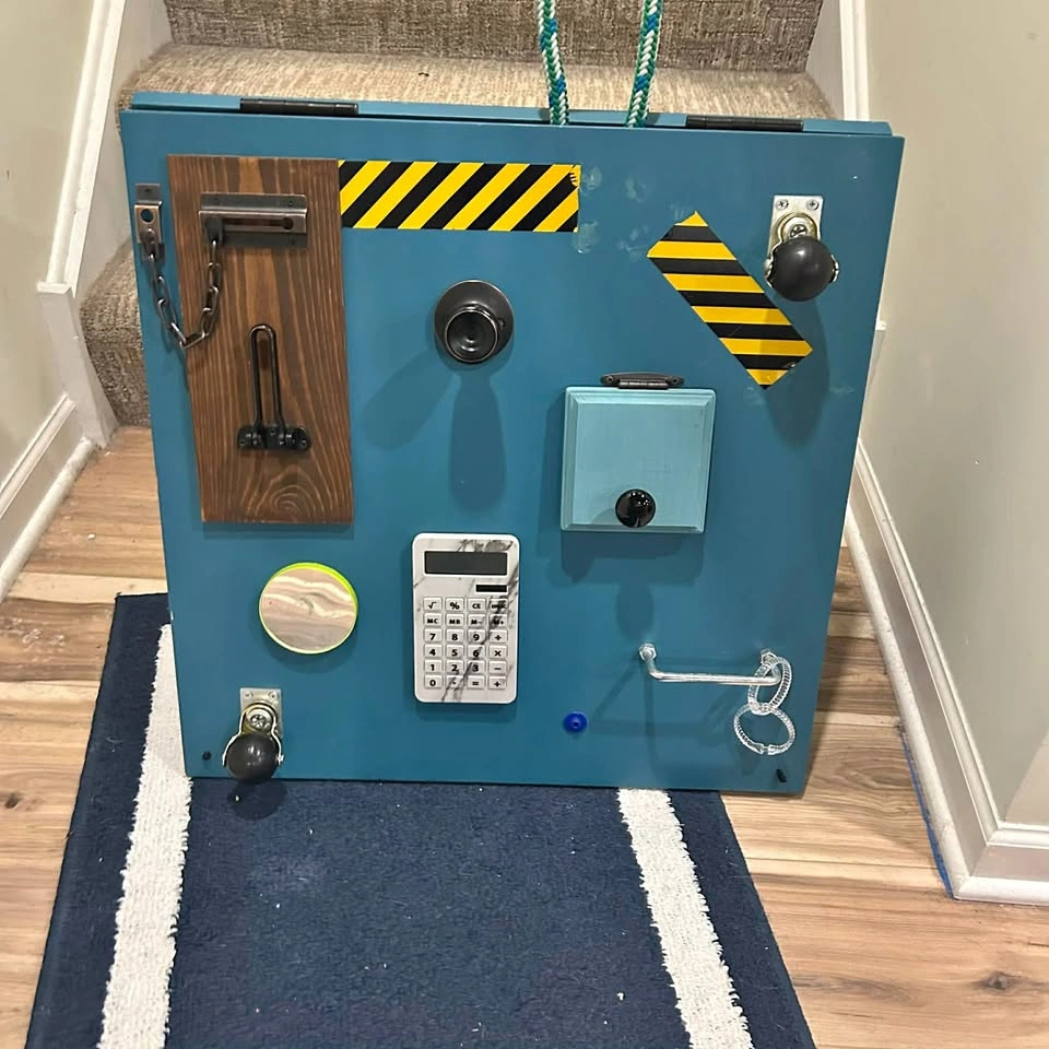 Large Montessori Busy Board Sensory Wall - Toddler Activity Boar