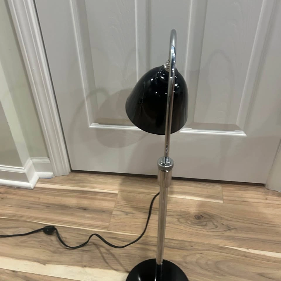 Thomas O’Brien Vintage Modern Black And Chrome Swing Arm Lamp - photo 2