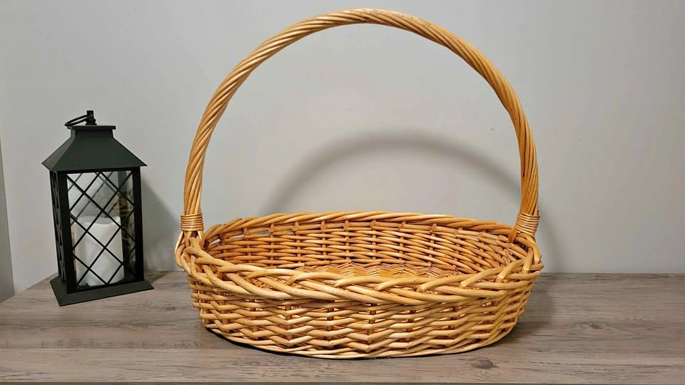 Wicker Basket with Handle