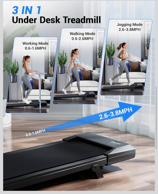 Open-Box Walking Pad / Under Desk Treadmill – Never Used - photo 5
