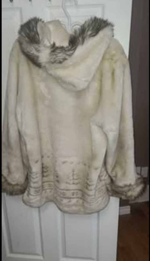 Alia Faux Fur Coat White - L - photo 2