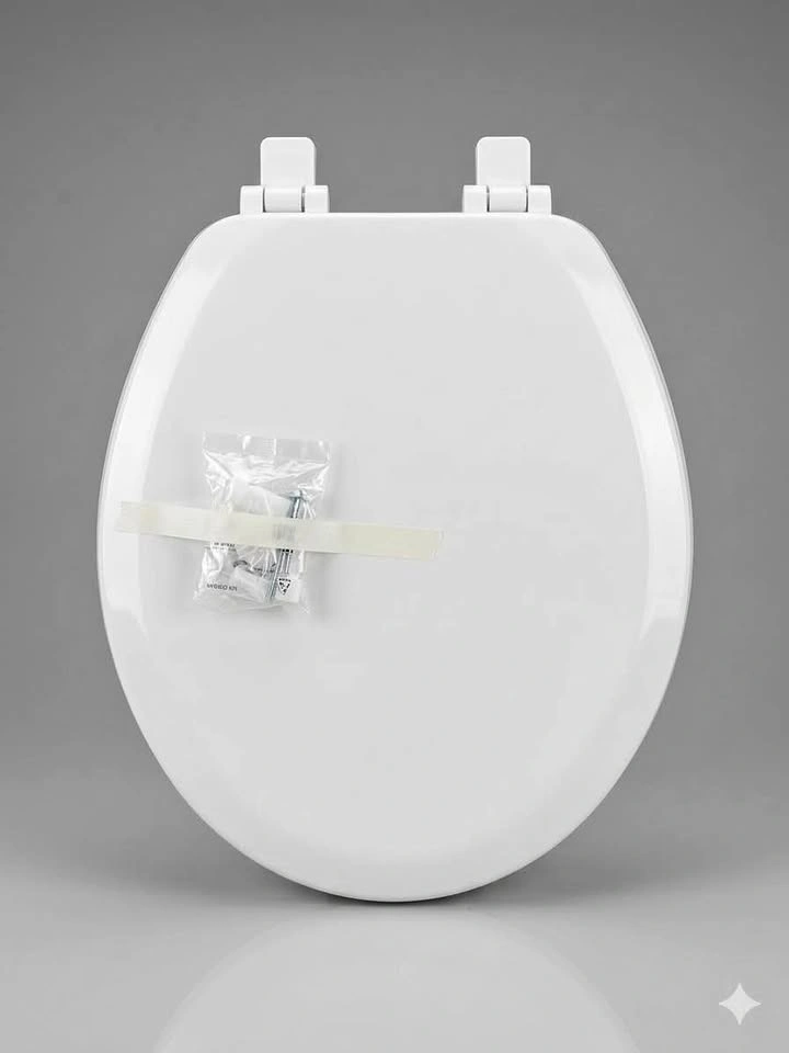 Brand New White Elongated Toilet Seat - Open Box