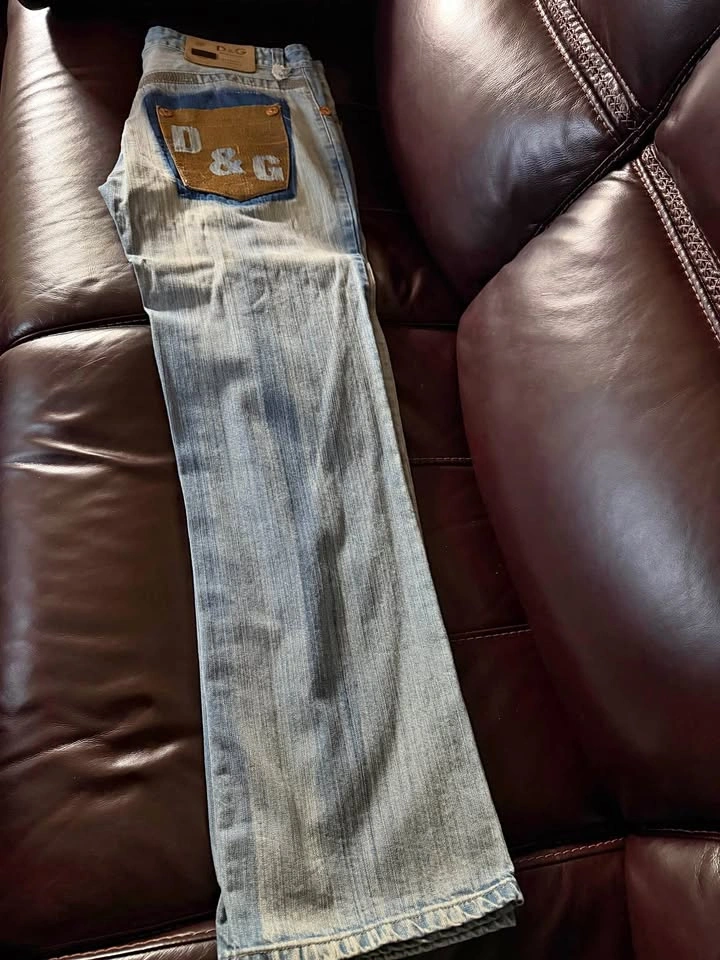 Authentic D&G Vintage Men's Jeans Size 36 - Faded Blue