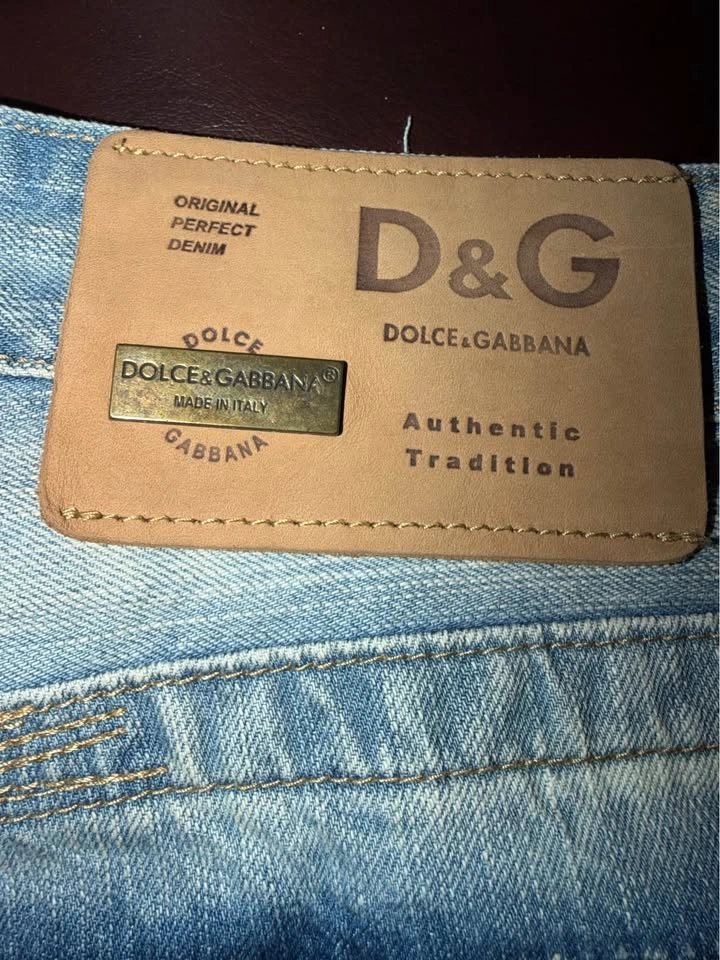 Authentic D&G Vintage Men's Jeans Size 36 - Faded Blue - photo 3
