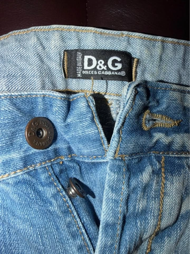 Authentic D&G Vintage Men's Jeans Size 36 - Faded Blue - photo 4