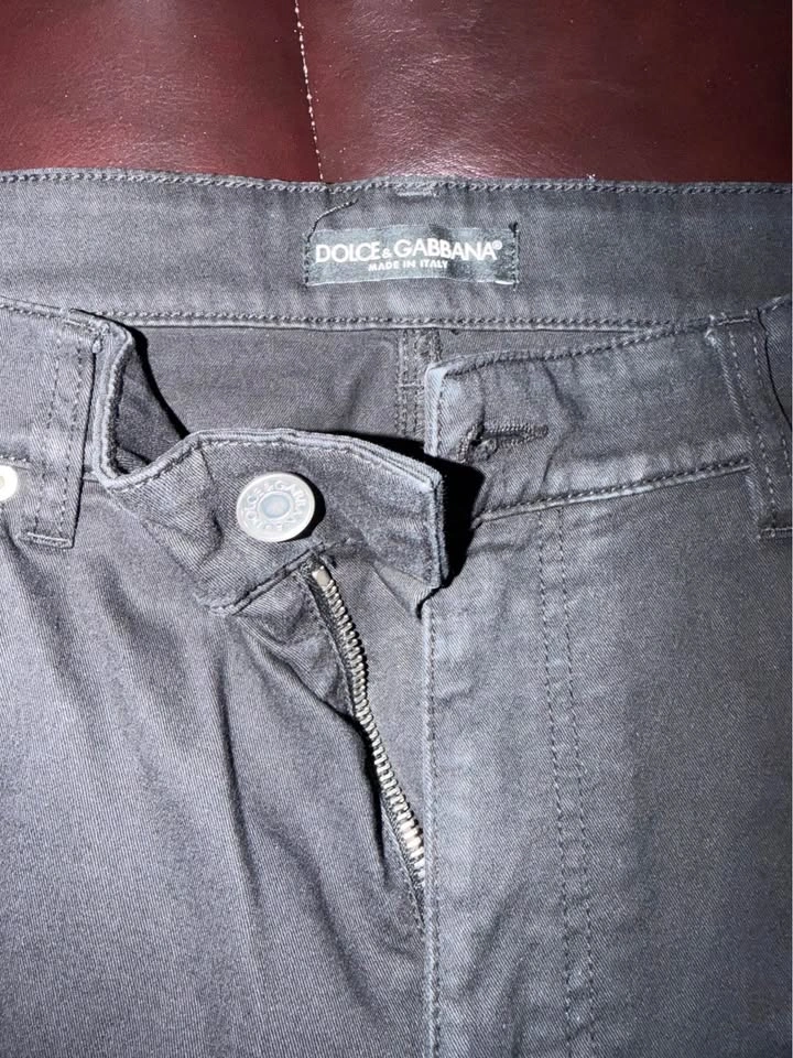Authentic D&G Vintage Mens Jeans - Black, Size 36 - photo 3