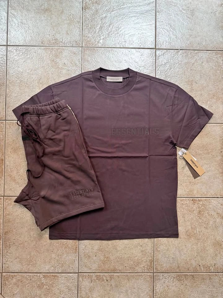 AUTHENTIC Essentials Fear Of God Plum SS23 Summer Set