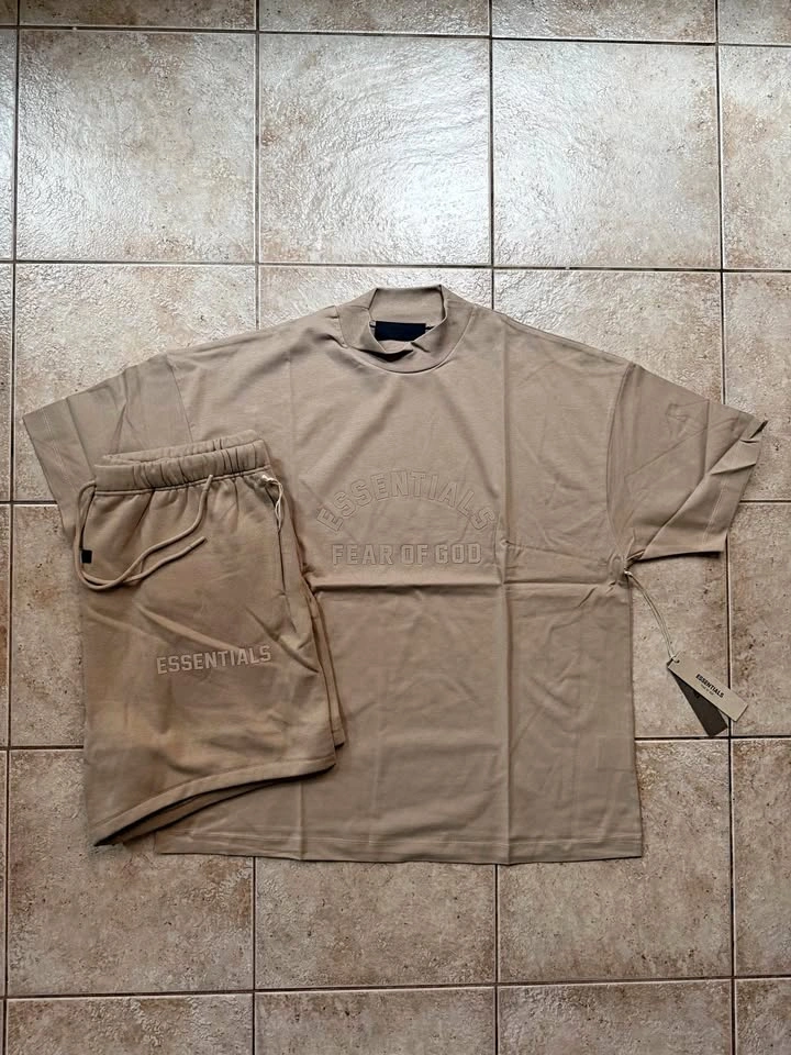 AUTHENTIC Essentials Fear Of God Dusty Beige SS23 Summer Set