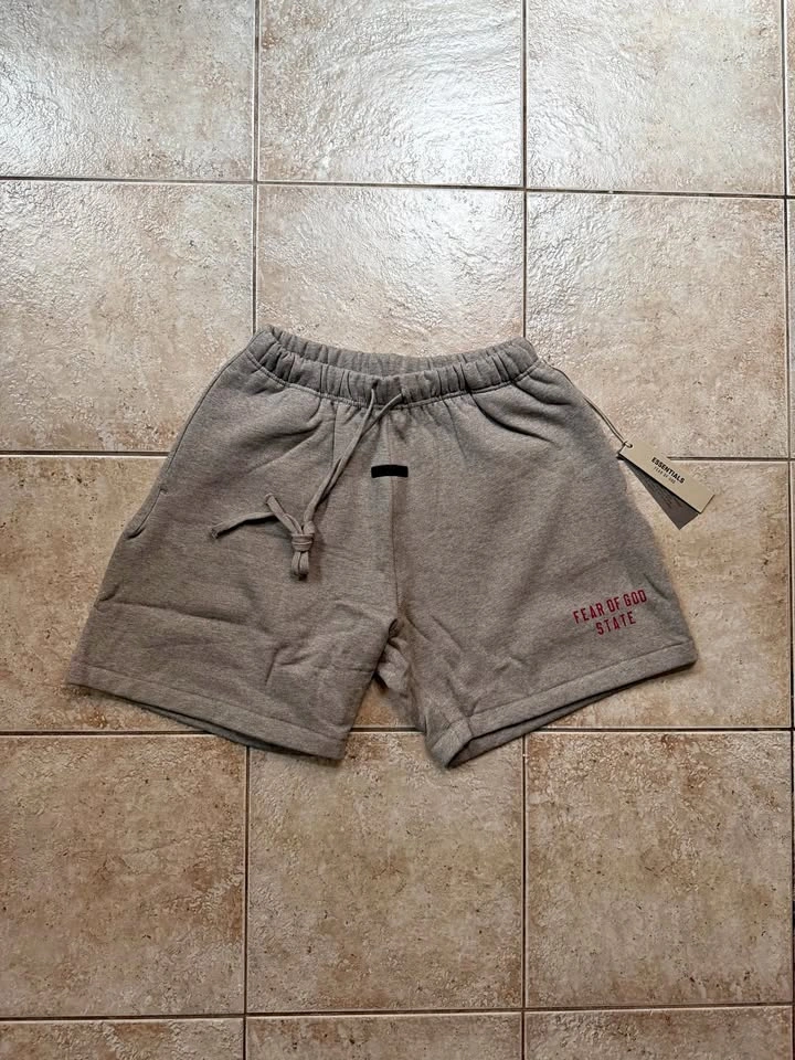 AUTHENTIC Essentials Fear Of God Dark Heather Grey FW24 Shorts