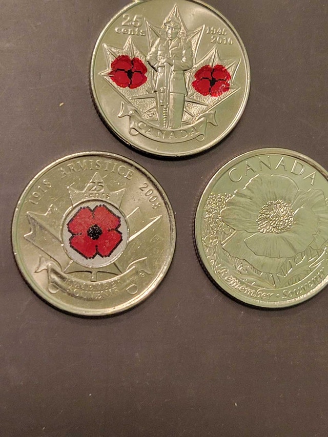 Poppy Quarter Coins