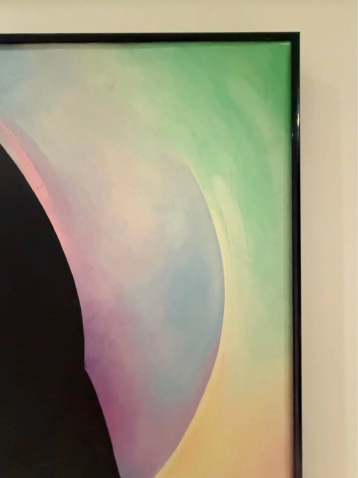 Large Contemporary Portrait Painting – Soft Pastel Pop Art - photo 5
