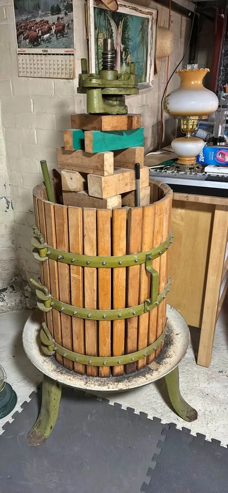 Antique wine press