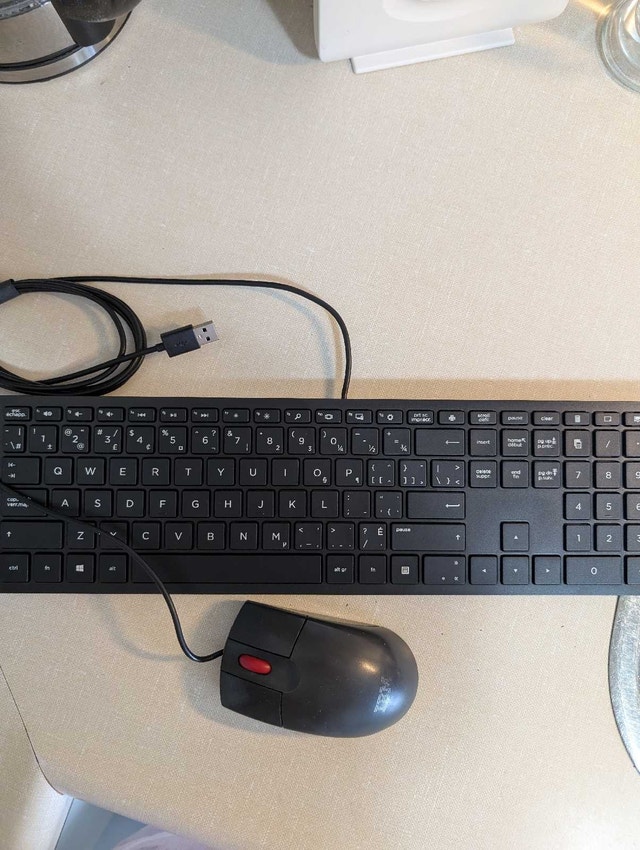 HP Wired Keyboard and Mouse Combo