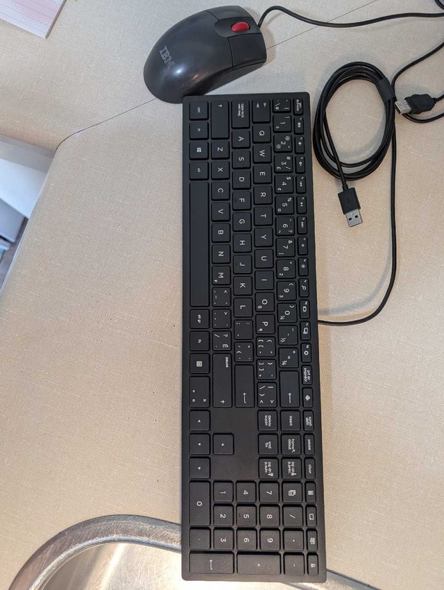 HP Wired Keyboard and Mouse Combo - photo 2