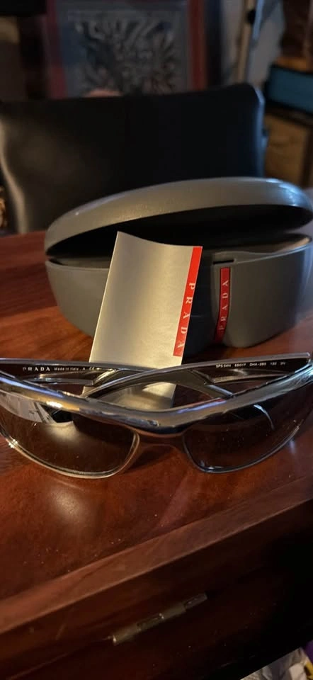 Authentic Prada Sport Sunglasses - Silver, Dark Lens - photo 2