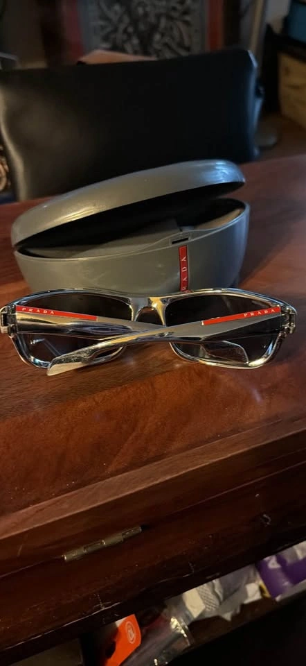 Authentic Prada Sport Sunglasses - Silver, Dark Lens - photo 3
