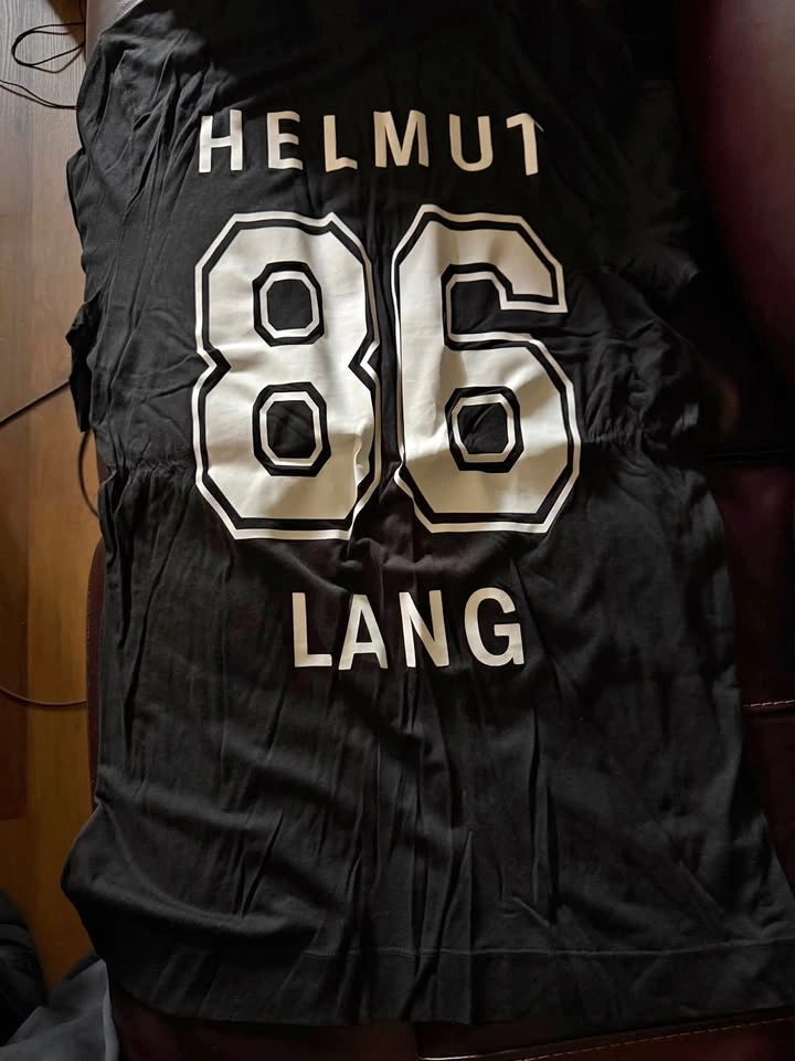 Helmut Lang 86 Letters T-Shirt - Men's Large