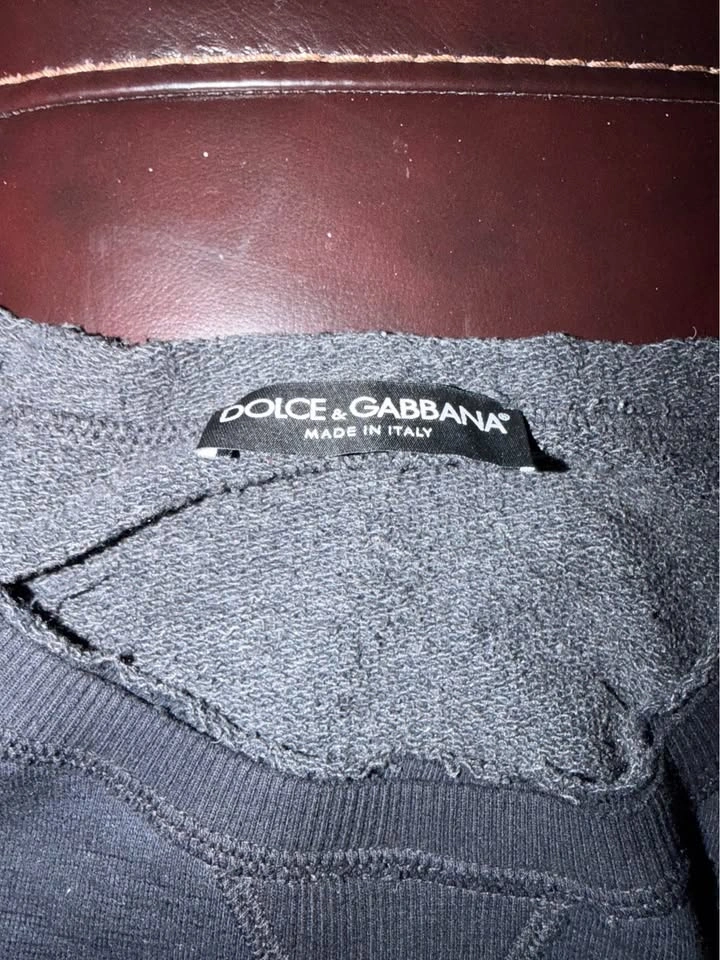 Authentic D&G Crew Neck Sweatshirt - Navy Blue, Men's Large - photo 3