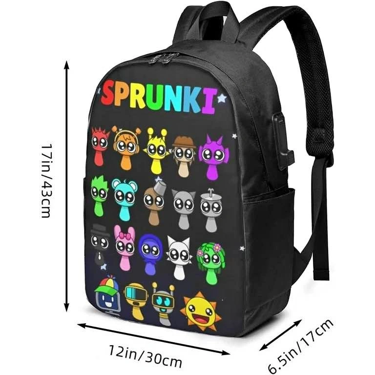 Sprunki School Backpack Bag Incredibox Sprunki School Bag Backpa