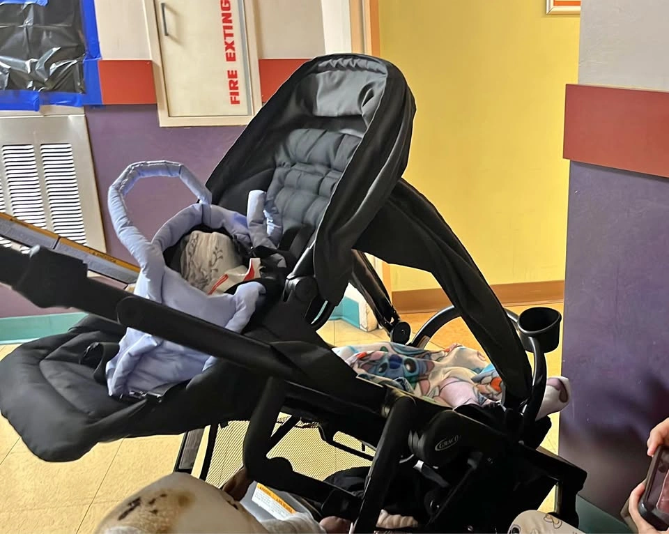 Graco black stroller