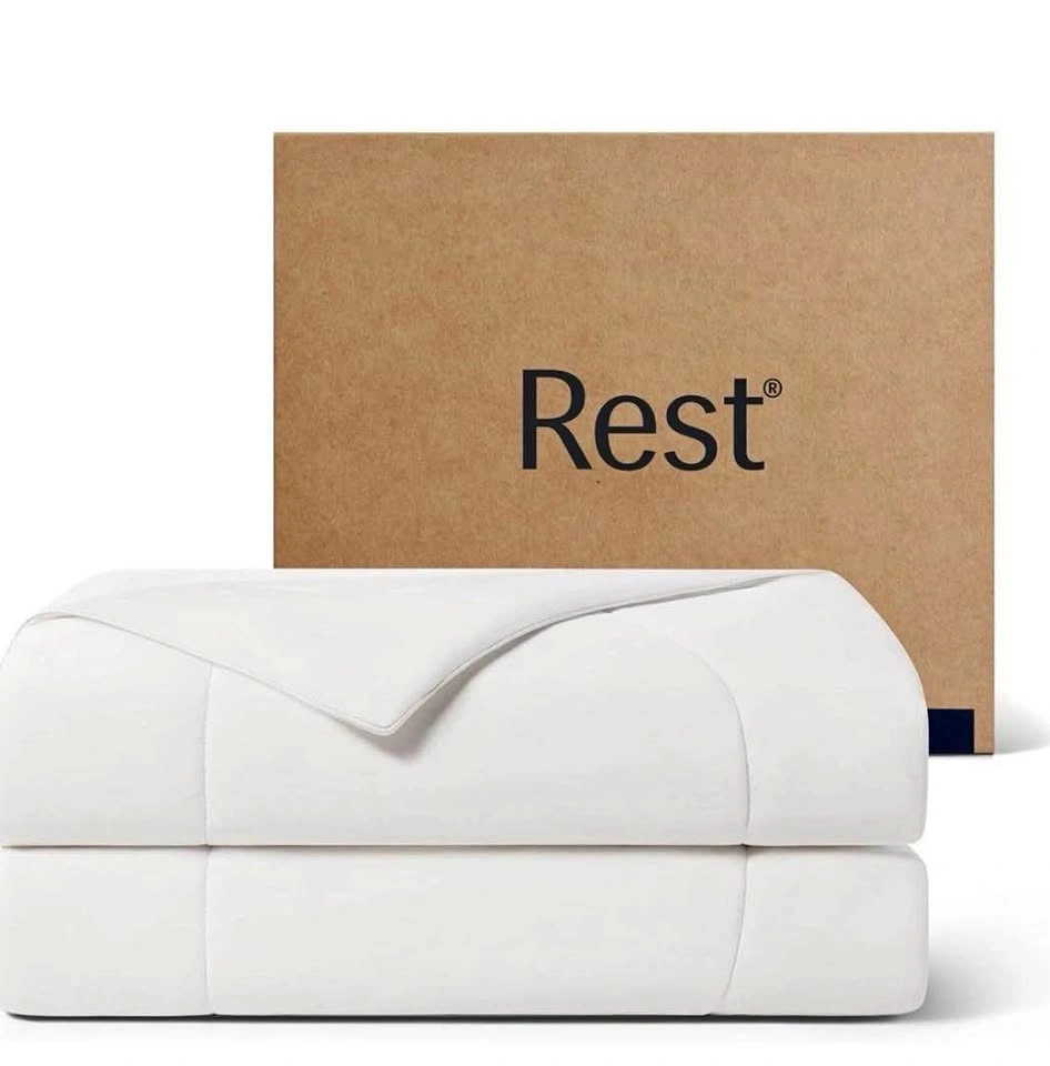 NIB Rest Evercool Cooling Comforter Blanket - Arctic White, Twin