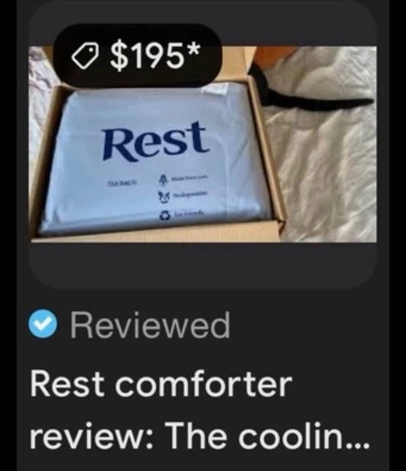 NIB Rest Evercool Cooling Comforter Blanket - Arctic White, Twin - photo 3