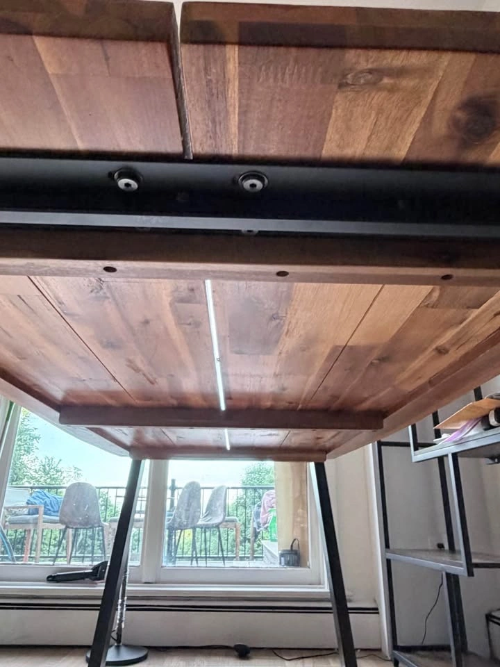 Live Edge Wood Dining Table with Metal Legs - photo 4