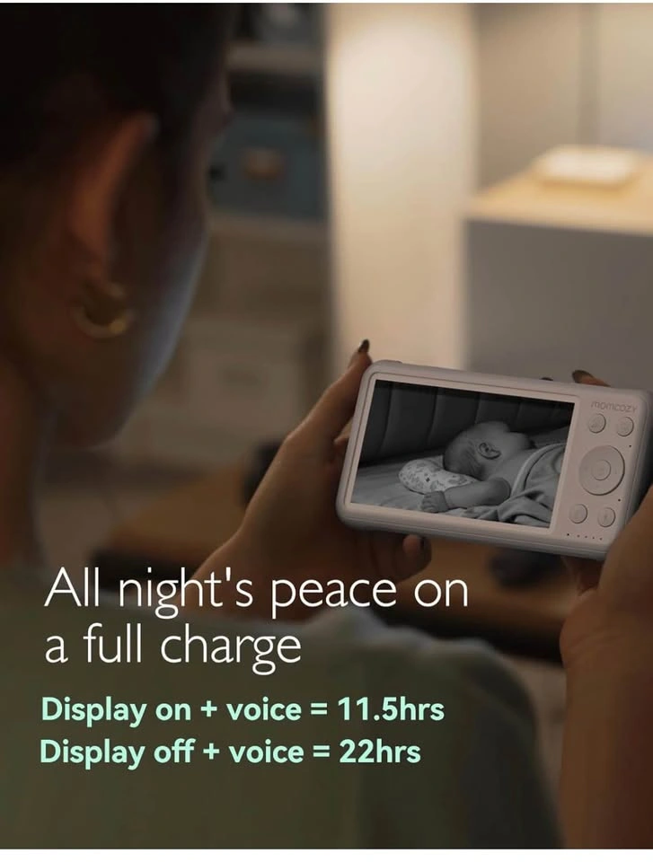 Momcozy Video Baby Monitor 1080P | Wide Angle Lens | 960ft Range - photo 3