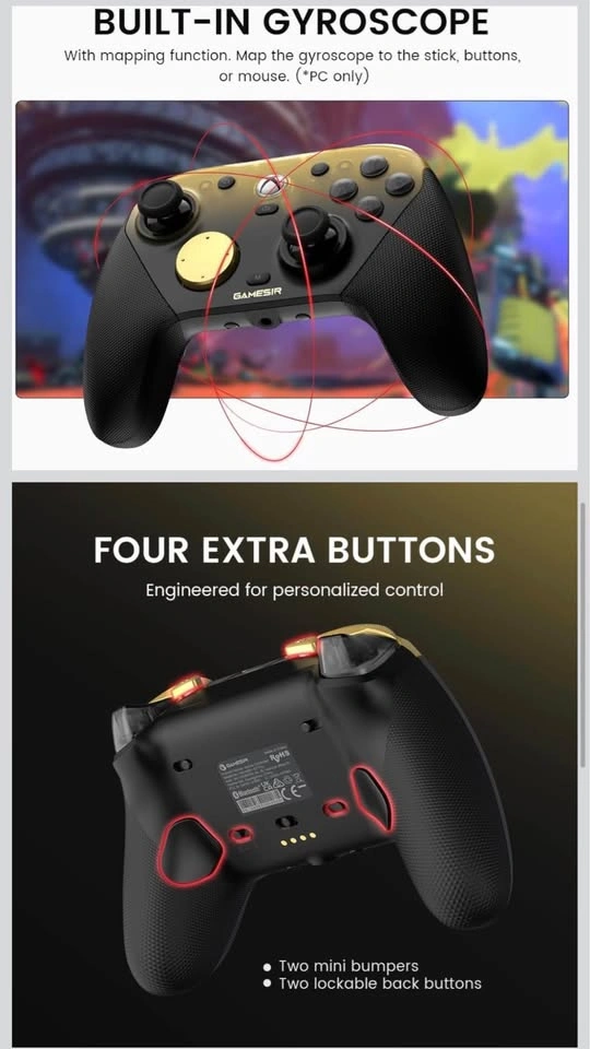 GameSir G7 Pro Wired Controller for Xbox Series X|S – Golden - photo 3