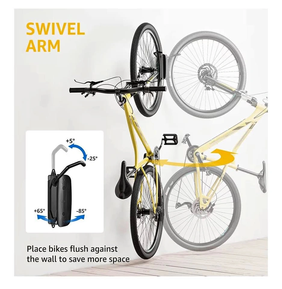 Bicycle Wall Mount, Store Bike in Garage