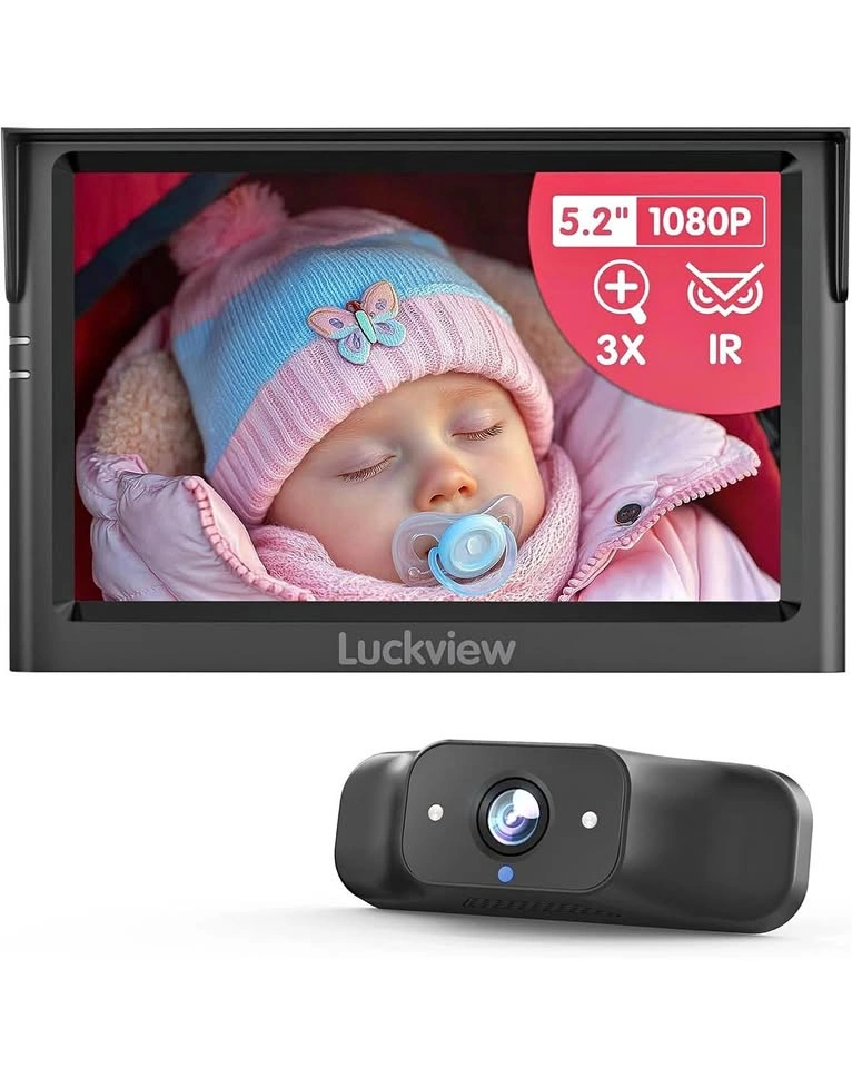 LUCKVIEW BM1 Baby Car Camera – 5” 1080P Baby Car Seat Camera