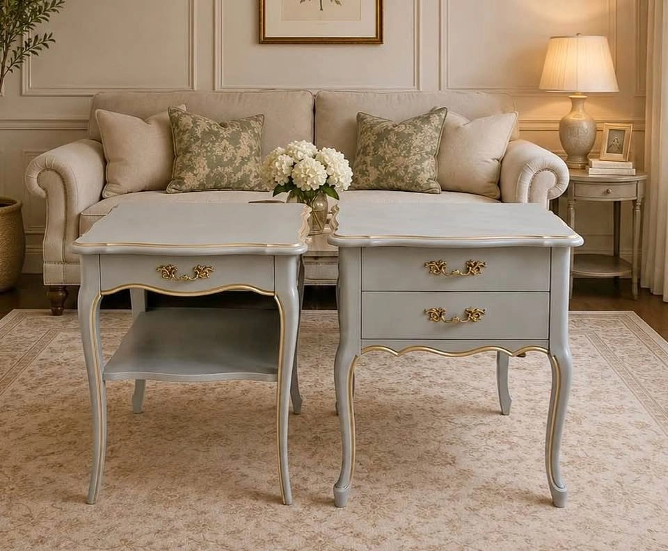 French Provincial Stands "His and Her"