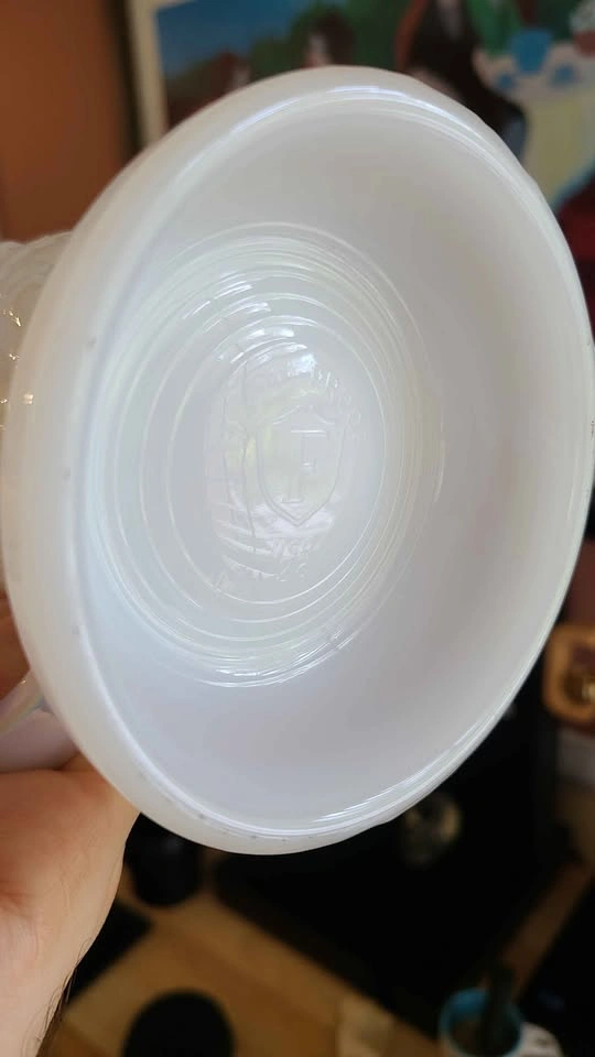 Vintage Federal Glass Opalescent Moonglow Glass - photo 4