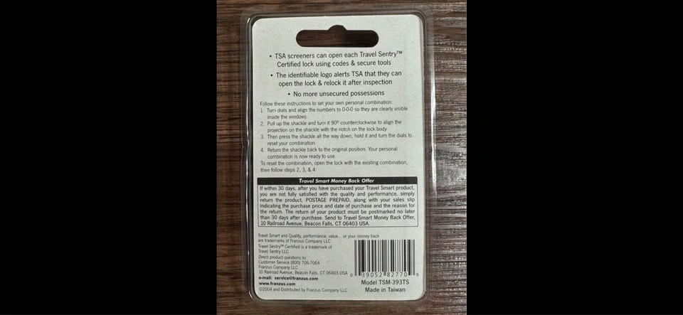 TSA Luggage Lock - photo 2