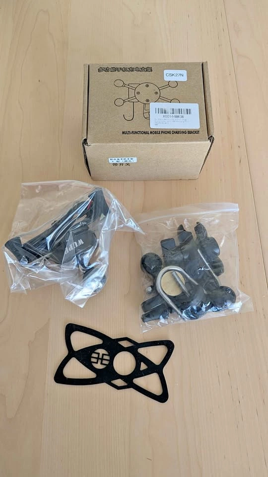 Motorcycle X Clamp with USB Charging Port