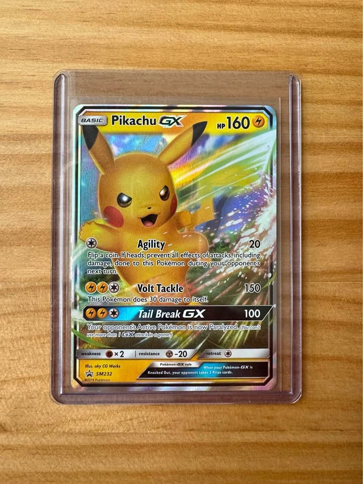 Pikachu Sun & Moon Promo GX SM232 Card