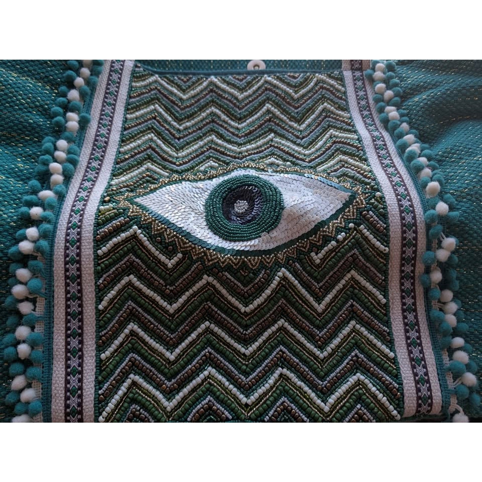 America & Beyond Beaded Eye Weekender Tote Bag - photo 2