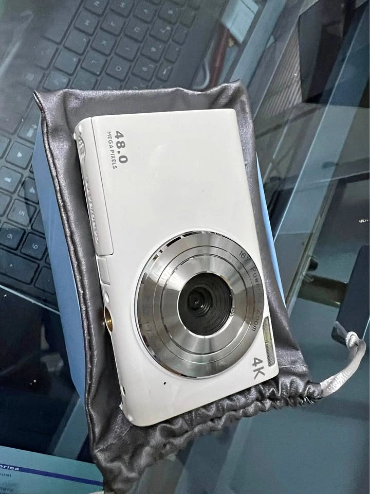 White 4K Digital Camera 48MP 16X Zoom