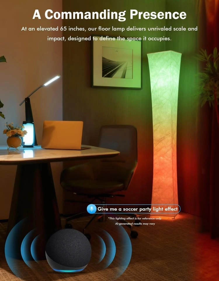 RGB+CCT Smart Floor Lamp with Remote - photo 5